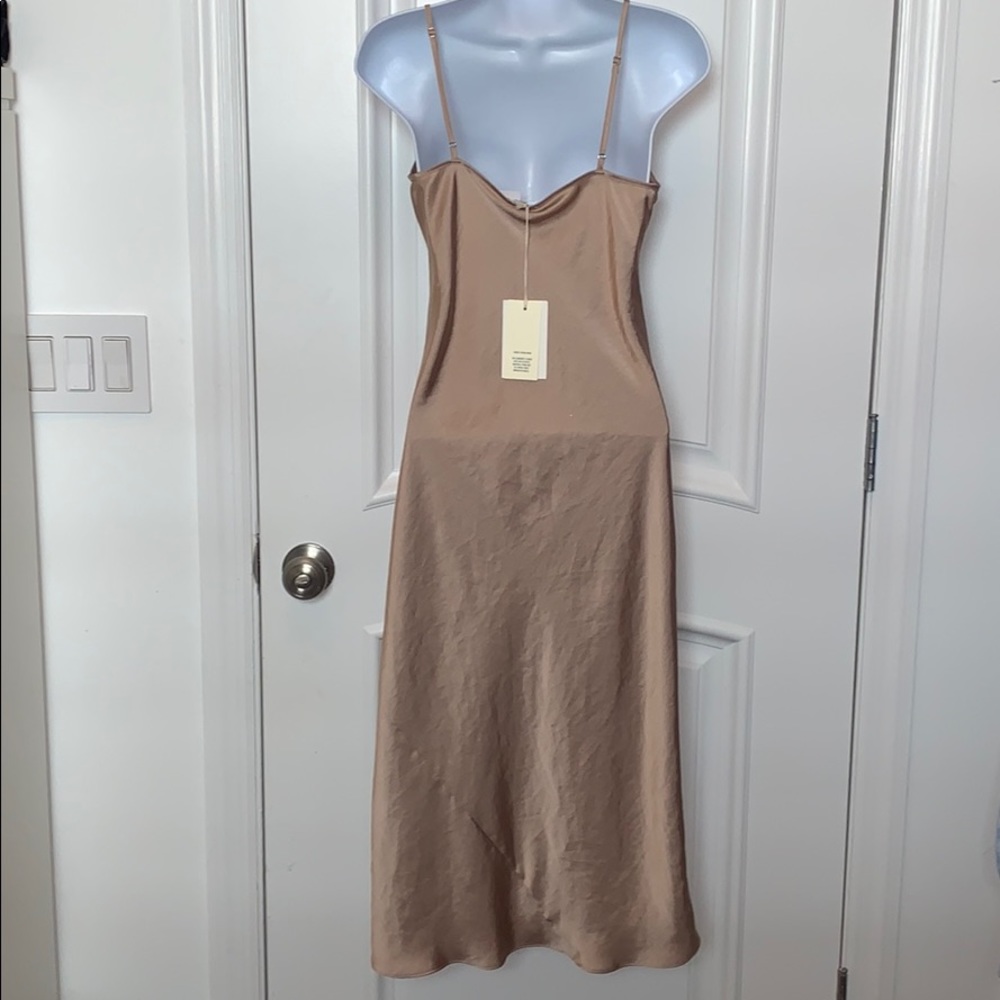 Gold Aritzia Slip Dress - Picture 3 of 4